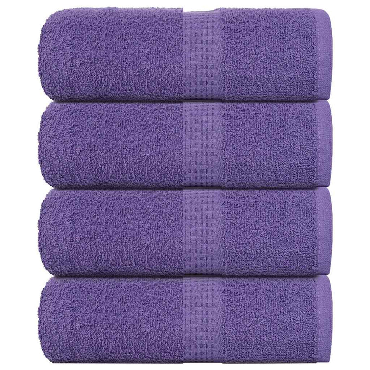 Vidaxl gastendoekjes frogn 4 st 30x50 cm 360 g m² paars