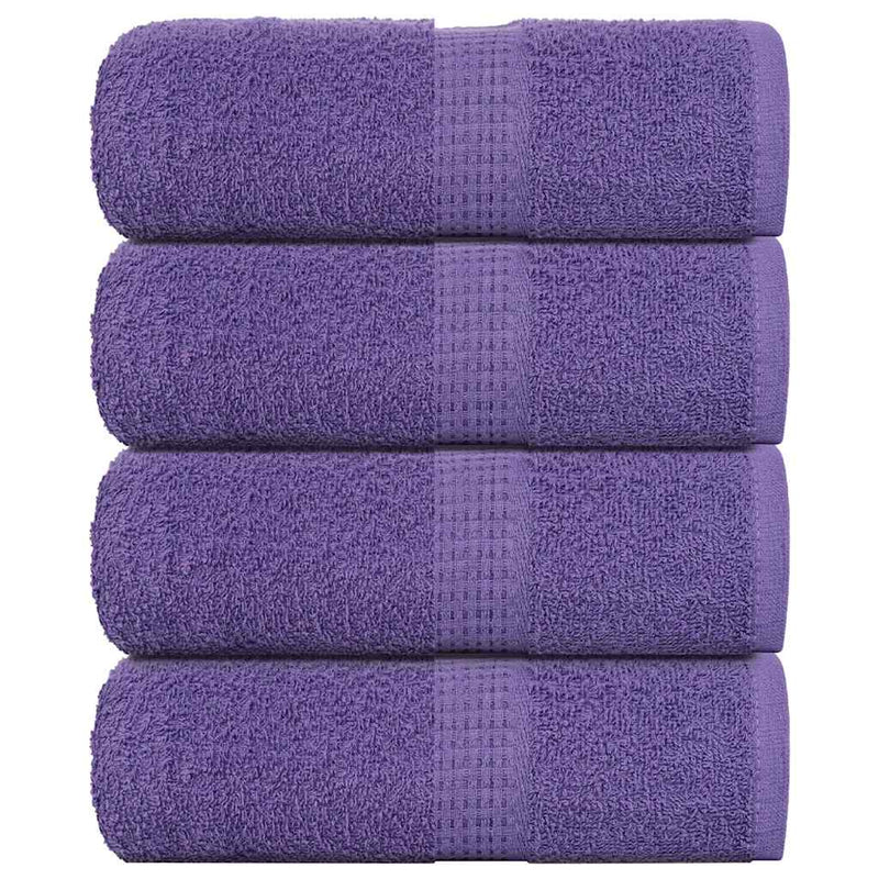 Vidaxl gastendoekjes frogn 4 st 30x50 cm 360 g m² paars