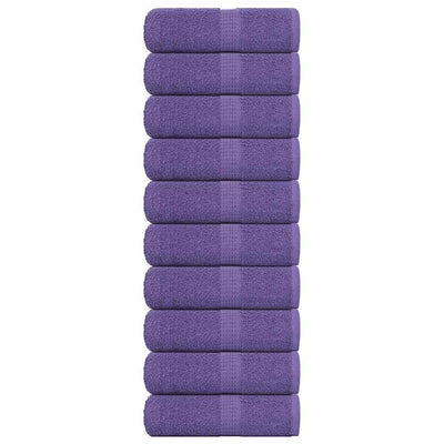 Vidaxl gastendoekjes frogn 10 st 30x50 cm 360 g m² paars