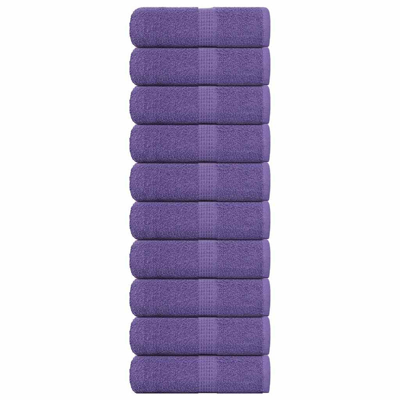 Vidaxl gastendoekjes frogn 10 st 30x50 cm 360 g m² paars