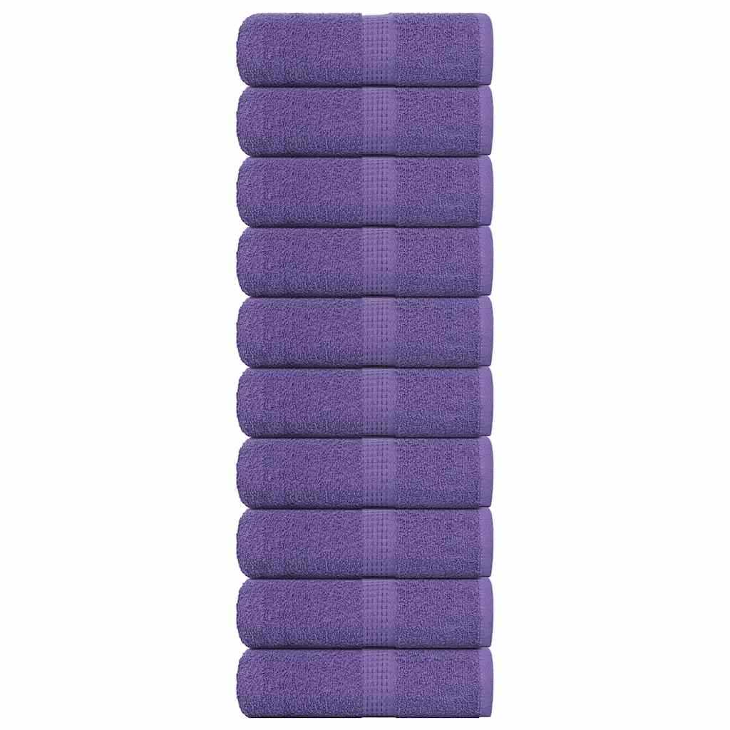 Vidaxl gastendoekjes frogn 10 st 30x50 cm 360 g m² paars