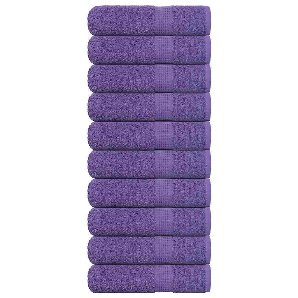 Vidaxl handdoeken frogn 10 st 50x100 cm 360 g m² paars