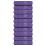 Vidaxl handdoeken frogn 10 st 50x100 cm 360 g m² paars - afbeelding 1
