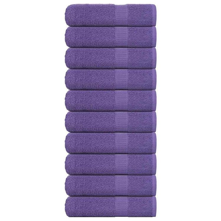 Vidaxl handdoeken frogn 10 st 50x100 cm 360 g m² paars