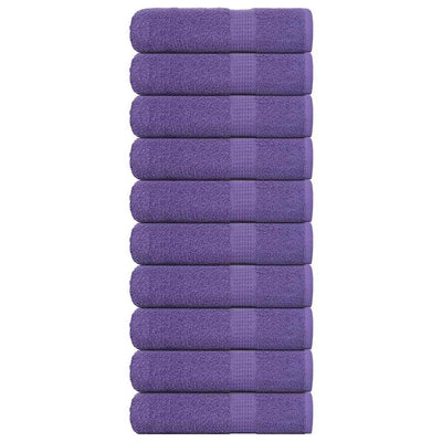 Vidaxl handdoeken frogn 10 st 50x100 cm 360 g m² paars