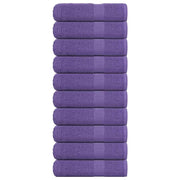 Vidaxl badhanddoeken frogn 10 st 100x150 cm 360 g m² paars - afbeelding 1