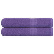 Vidaxl saunahanddoeken frogn 2 st 80x200 cm 360 g m² paars - afbeelding 1