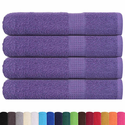 Vidaxl saunahanddoeken frogn 4 st 80x200 cm 360 g m² paars