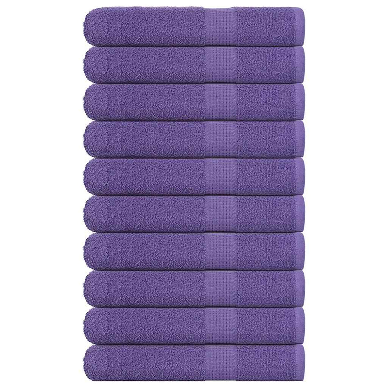 Vidaxl saunahanddoeken frogn 10 st 80x200 cm 360 g m² paars