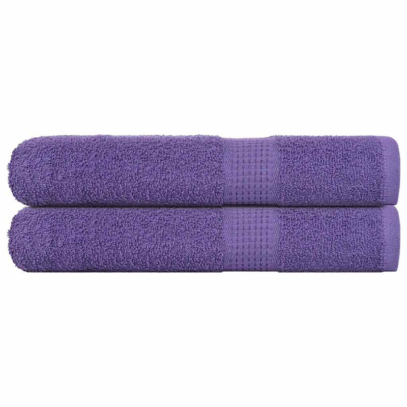 Vidaxl handdoeken frogn 2 st 100x200 cm 360 g m² paars