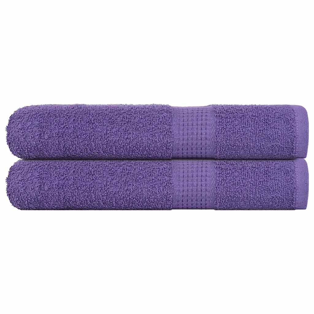 Vidaxl handdoeken frogn 2 st 100x200 cm 360 g m² paars