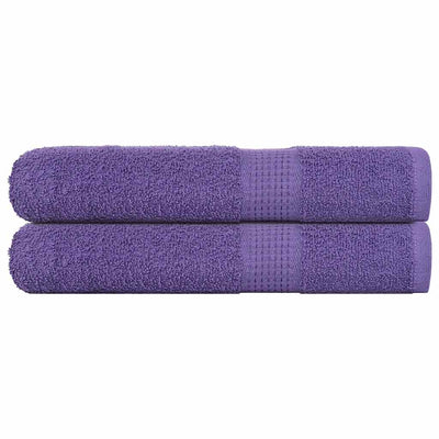 Vidaxl handdoeken frogn 2 st 100x200 cm 360 g m² paars
