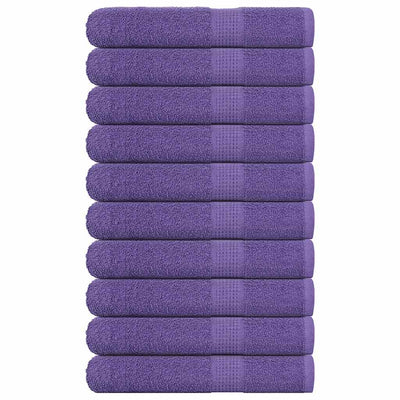 Vidaxl handdoeken frogn 10 st 100x200 cm 360 g m² paars