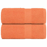 Vidaxl washandjes 2 stuks frogn oranje 30x30 cm 100% katoen - afbeelding 1