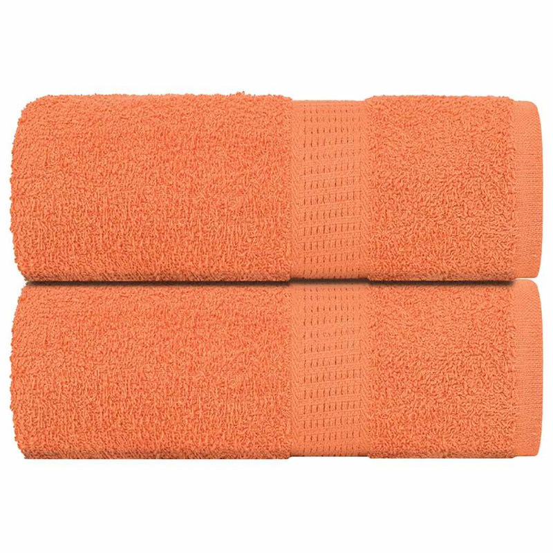 Vidaxl washandjes 2 stuks frogn oranje 30x30 cm 100% katoen