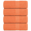 Vidaxl washandjes frogn 4 st 30x30 cm 360 g m² oranje