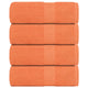 Vidaxl washandjes frogn 4 st 30x30 cm 360 g m² oranje