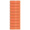 Vidaxl washandjes frogn 10 st 30x30 cm 360 g m² oranje