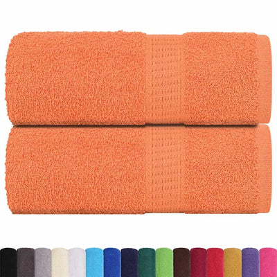 Vidaxl gastendoekjes 2 st 30x50 cm 360 g m² 100% katoen oranje