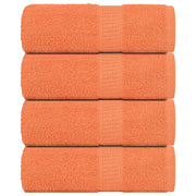 Vidaxl gastendoekjes 4 st 30x50 cm 360 g m² 100% katoen oranje - afbeelding 1