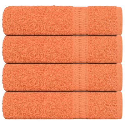 Vidaxl handdoeken 4 st 50x100 cm 360 g m² 100% katoen oranje