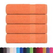 Vidaxl handdoeken 4 st 50x100 cm 360 g m² 100% katoen oranje - afbeelding 2