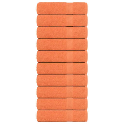 Vidaxl handdoeken 10 st 50x100 cm 360 g m² 100% katoen oranje