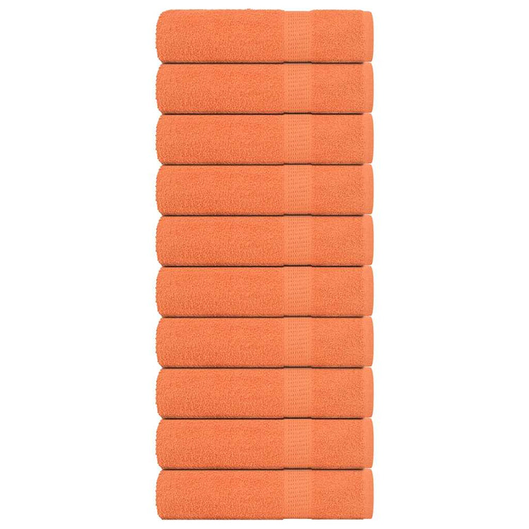 Vidaxl handdoeken 10 st 50x100 cm 360 g m² 100% katoen oranje