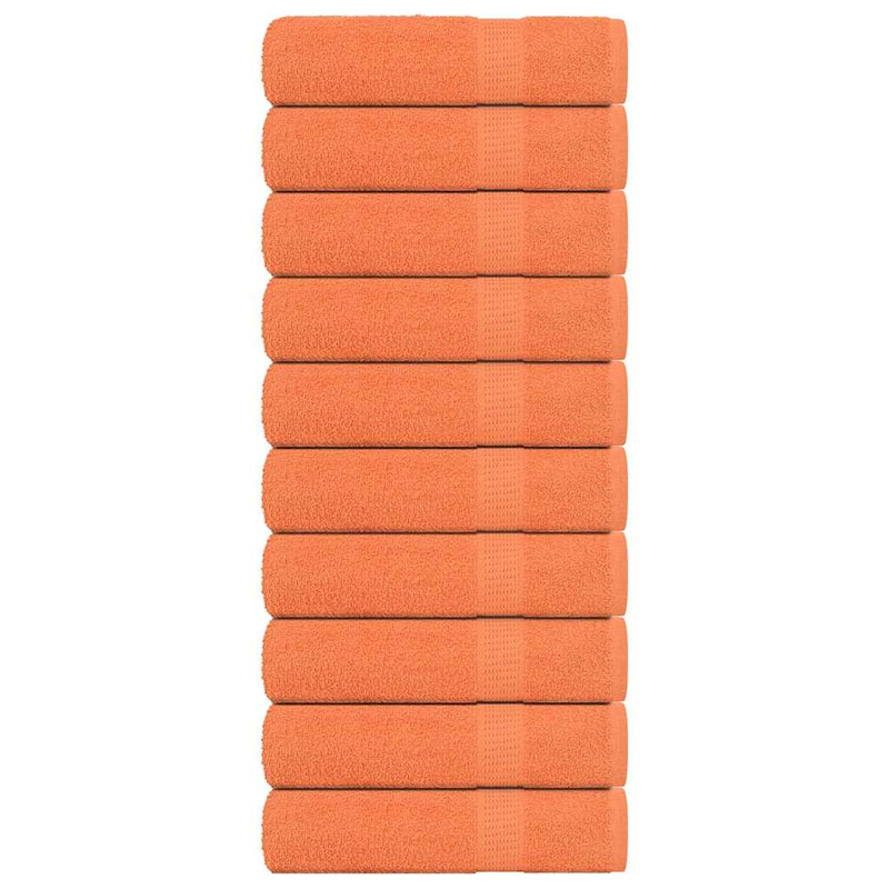 Vidaxl handdoeken 10 st 50x100 cm 360 g m² 100% katoen oranje