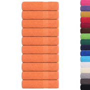 Vidaxl handdoeken 10 st 50x100 cm 360 g m² 100% katoen oranje - afbeelding 2