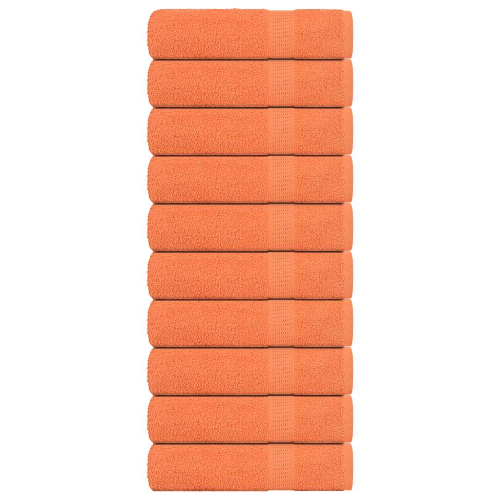 Vidaxl douchedoeken frogn 10 st 70x140 cm 360 g m² oranje