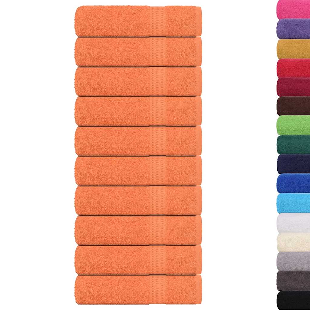 Vidaxl douchedoeken frogn 10 st 70x140 cm 360 g m² oranje