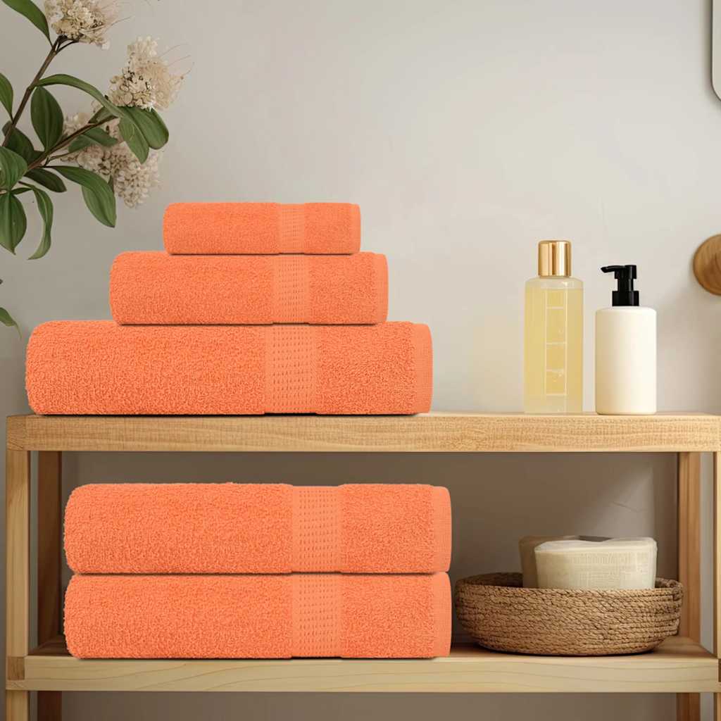 Vidaxl douchedoeken frogn 10 st 70x140 cm 360 g m² oranje