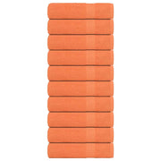 Vidaxl badhanddoeken frogn 10 st 100x150 cm 360 g m² oranje - afbeelding 1