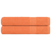 Vidaxl saunahanddoeken frogn 2 st 80x200 cm 360 g m² oranje