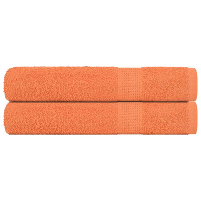 Vidaxl saunahanddoeken frogn 2 st 80x200 cm 360 g m² oranje