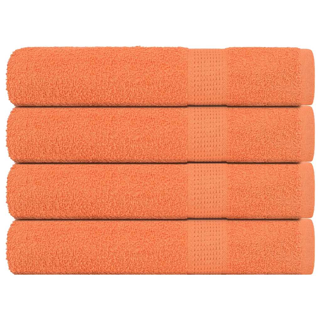 Vidaxl saunahanddoeken frogn 4 st 80x200 cm 360 g m² oranje