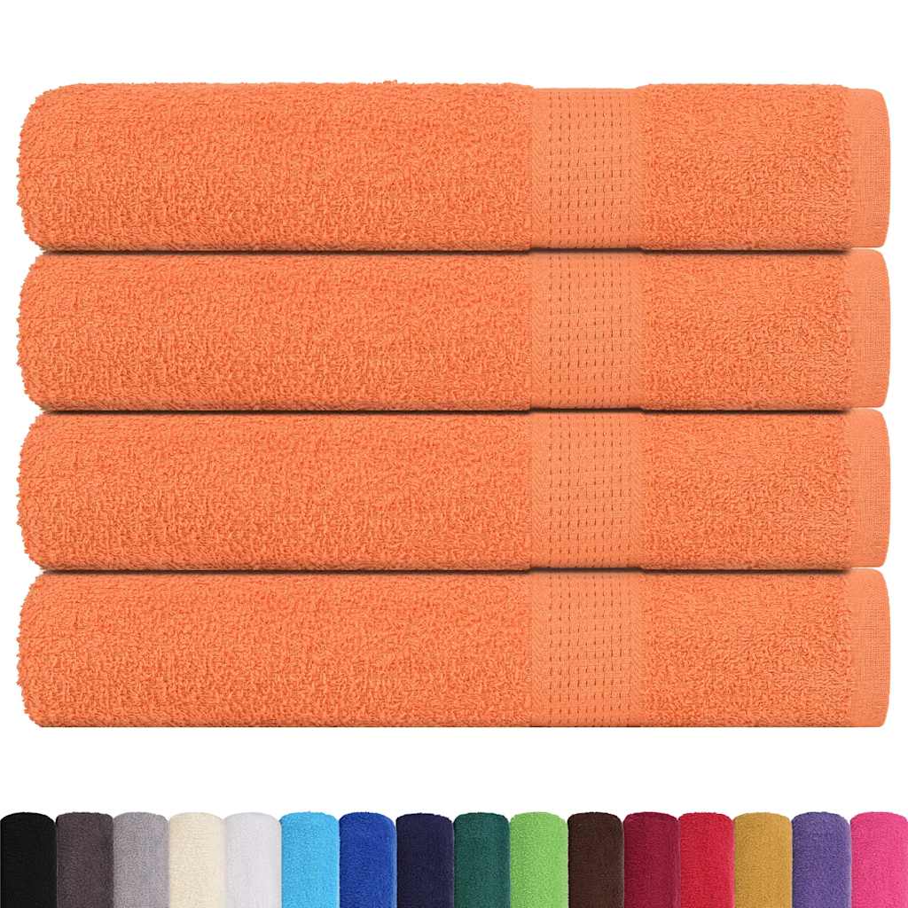 Vidaxl saunahanddoeken frogn 4 st 80x200 cm 360 g m² oranje