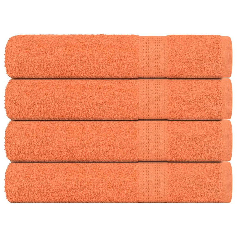 Vidaxl handdoeken frogn 4 st 100x200 cm 360 g m² oranje