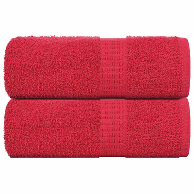 Vidaxl zeepdoekjes 2 st 30x30 cm 360 g m² 100% katoen rood