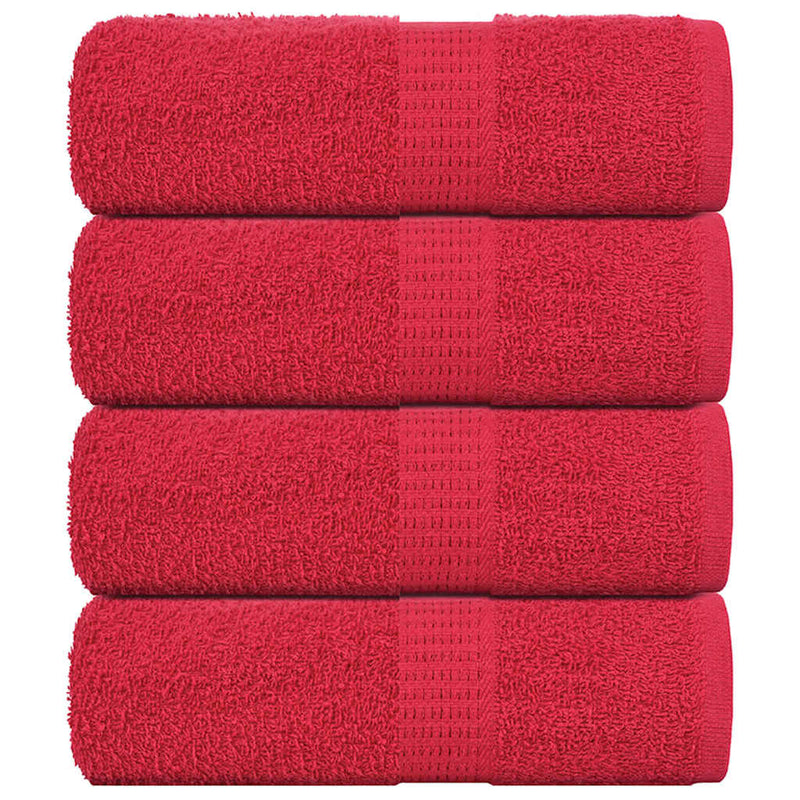 Vidaxl gastendoekjes frogn 4 st 30x50 cm 360 g m² rood