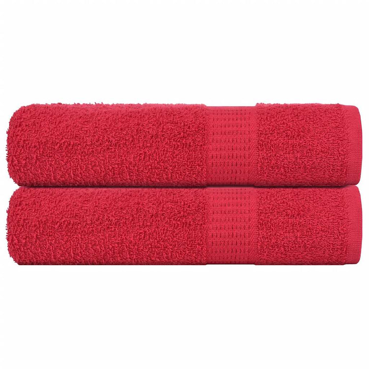 Vidaxl handdoeken frogn 2 st 50x100 cm 360 g m² rood