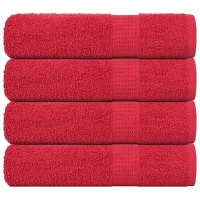 Vidaxl handdoeken frogn 4 st 50x100 cm 360 g m² rood