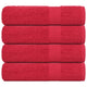 Vidaxl handdoeken frogn 4 st 50x100 cm 360 g m² rood