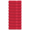 Vidaxl handdoeken frogn 10 st 50x100 cm 360 g m² rood