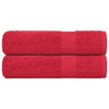 Vidaxl douchehanddoeken frogn 2 st 70x140 cm 360 g m² rood