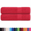 Vidaxl douchehanddoeken frogn 2 st 70x140 cm 360 g m² rood