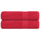 Vidaxl badhanddoeken frogn 2 st 100x150 cm 360 g m² rood