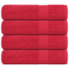 Vidaxl badhanddoeken frogn 4 st 100x150 cm 360 g m² rood