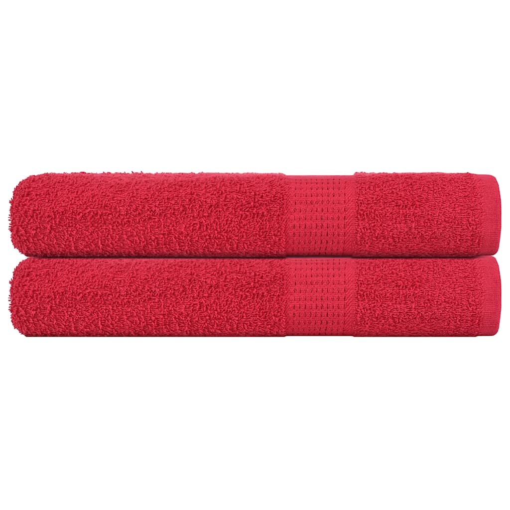 Vidaxl saunahanddoeken frogn 2 st 80x200 cm 360 g m² rood